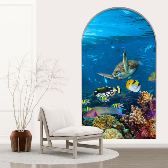 Vinilo Adhesivo Decorativo trampantojo 3D - Océano