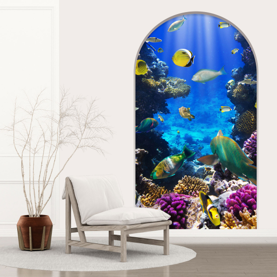Vinilo Adhesivo Decorativo trampantojo 3D - Océano