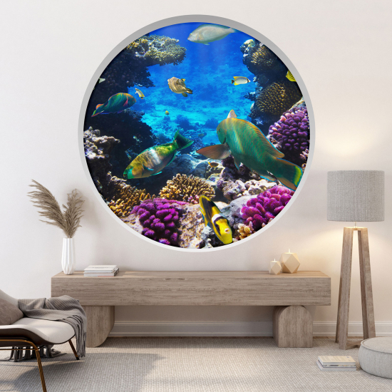 Vinilo Adhesivo Decorativo trampantojo 3D - Océano