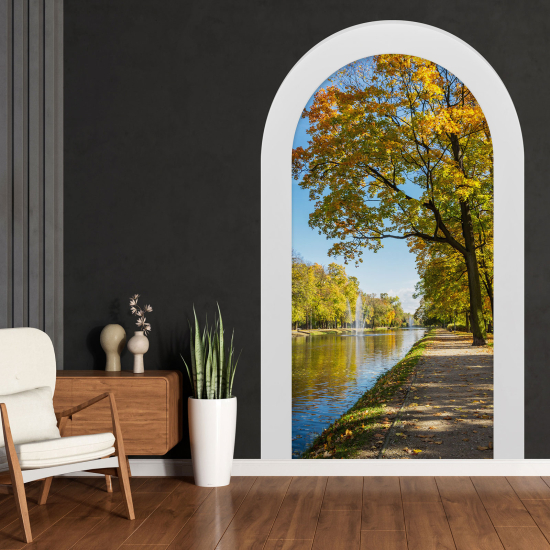Vinilo Adhesivo Decorativo trampantojo 3D - Orilla del Río