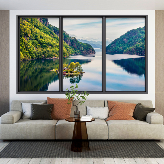 Vinilo Adhesivo Decorativo trampantojo 3D - Paisaje