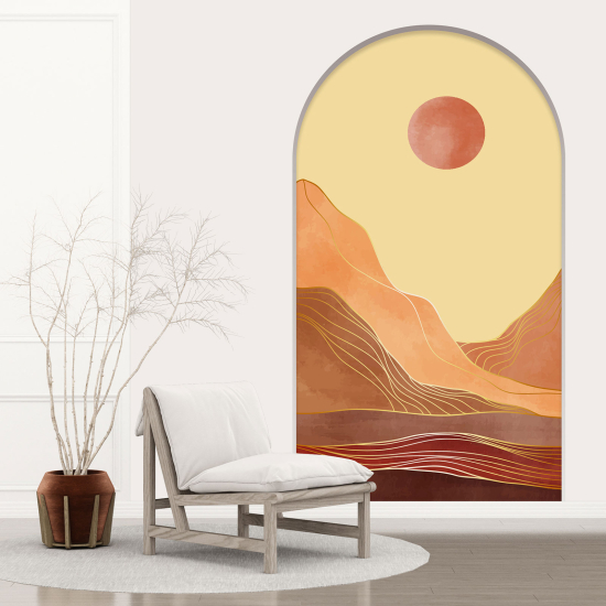 Vinilo Adhesivo Decorativo trampantojo 3D - Paisaje abstracto