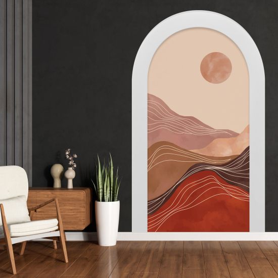 Vinilo Adhesivo Decorativo trampantojo 3D - Paisaje Boho