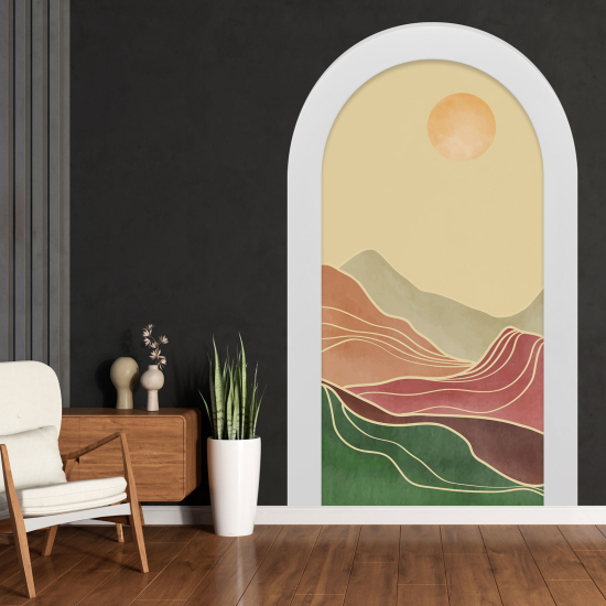 Vinilo Adhesivo Decorativo trampantojo 3D - Paisaje Boho