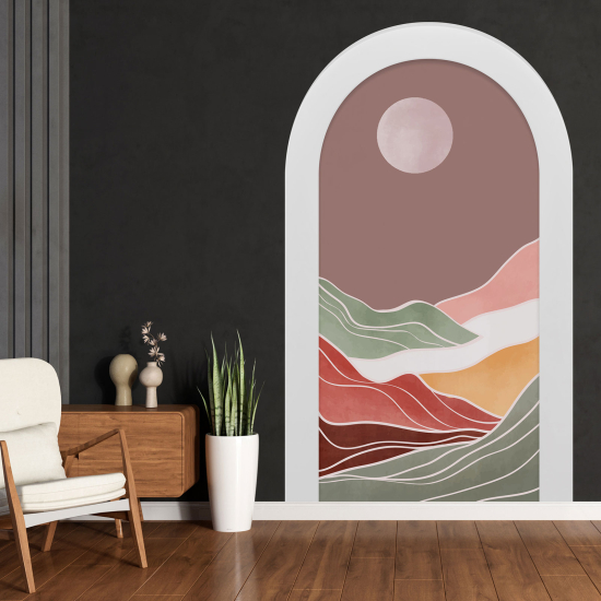 Vinilo Adhesivo Decorativo trampantojo 3D - Paisaje Boho