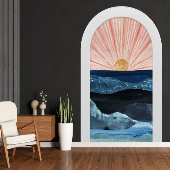 Vinilo Adhesivo Decorativo trampantojo 3D - Paisaje Boho
