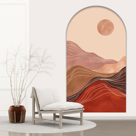 Vinilo Adhesivo Decorativo trampantojo 3D - Paisaje Boho