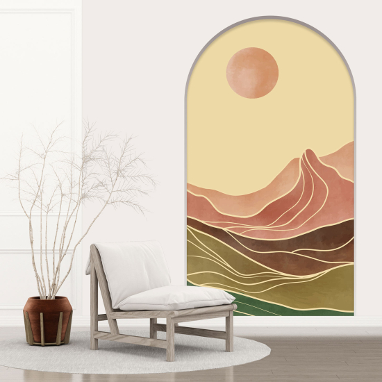 Vinilo Adhesivo Decorativo trampantojo 3D - Paisaje Boho