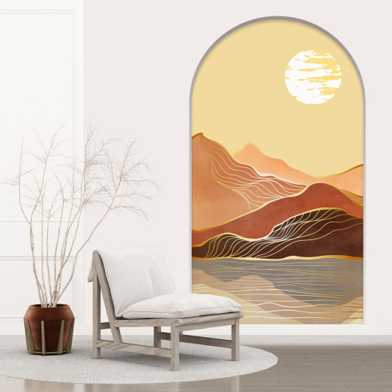 Vinilo Adhesivo Decorativo trampantojo 3D - Paisaje Boho