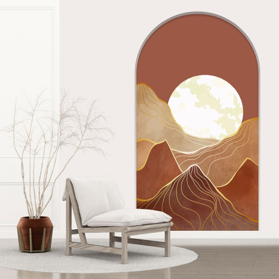 Vinilo Adhesivo Decorativo trampantojo 3D - Paisaje Boho