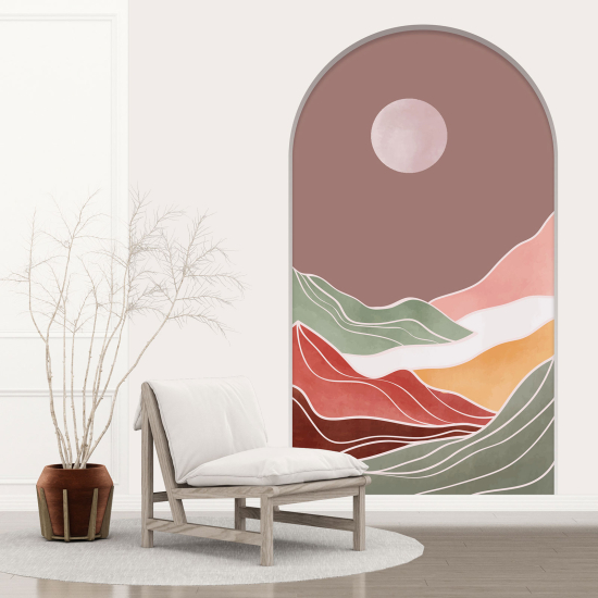 Vinilo Adhesivo Decorativo trampantojo 3D - Paisaje Boho