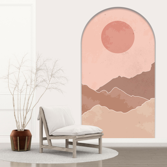 Vinilo Adhesivo Decorativo trampantojo 3D - Paisaje Boho