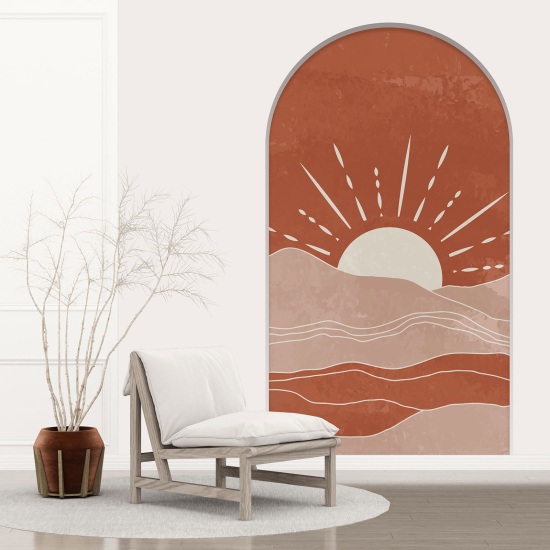 Vinilo Adhesivo Decorativo trampantojo 3D - Paisaje Boho