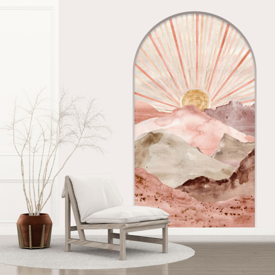 Vinilo Adhesivo Decorativo trampantojo 3D - Paisaje Boho