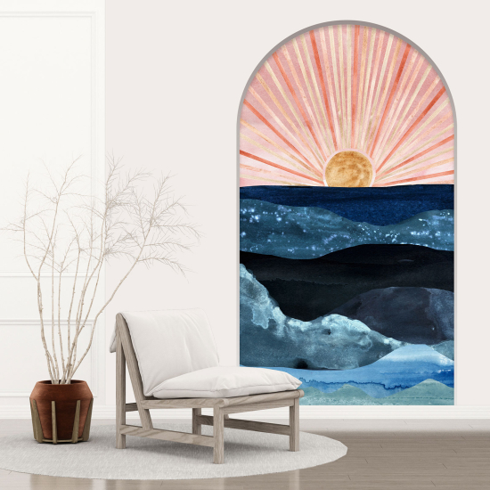 Vinilo Adhesivo Decorativo trampantojo 3D - Paisaje Boho