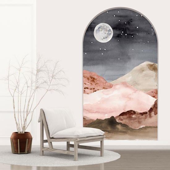Vinilo Adhesivo Decorativo trampantojo 3D - Paisaje Boho