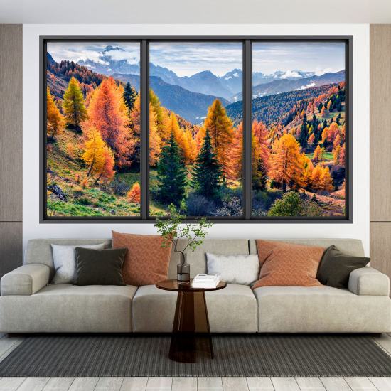 Vinilo Adhesivo Decorativo trampantojo 3D - Paisaje Otoño