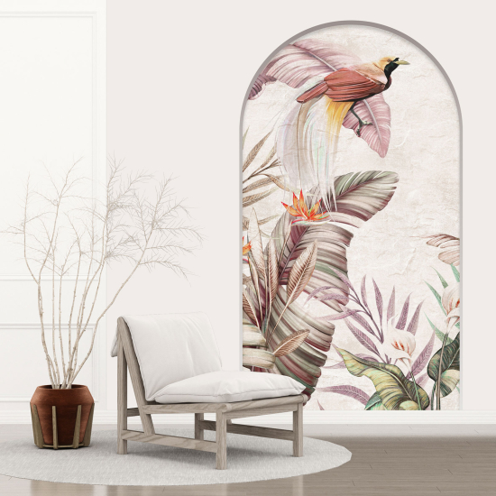 Vinilo Adhesivo Decorativo trampantojo 3D - Pájaro Hojas