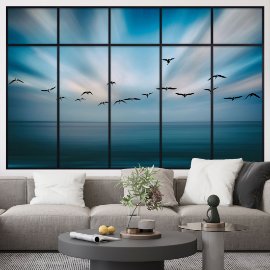 Vinilo Adhesivo Decorativo trampantojo 3D - Pájaros