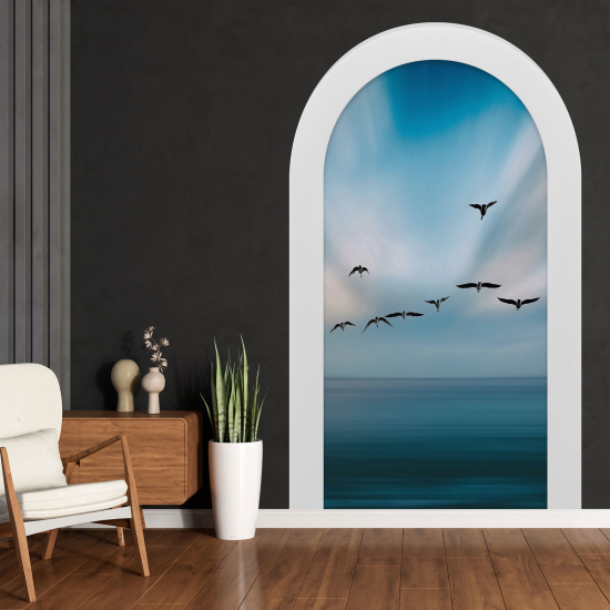 Vinilo Adhesivo Decorativo trampantojo 3D - Pájaros