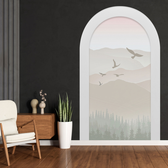 Vinilo Adhesivo Decorativo trampantojo 3D - Pájaros
