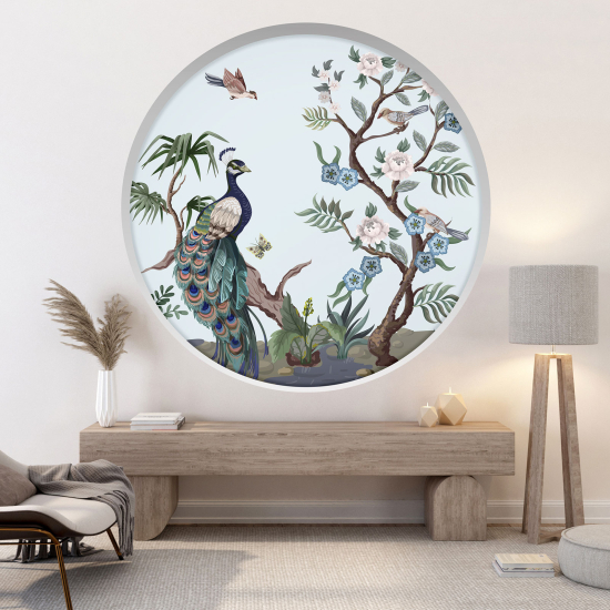 Vinilo Adhesivo Decorativo trampantojo 3D - Pájaros