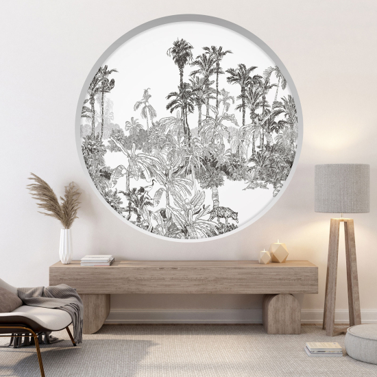 Vinilo Adhesivo Decorativo trampantojo 3D - Palmeras