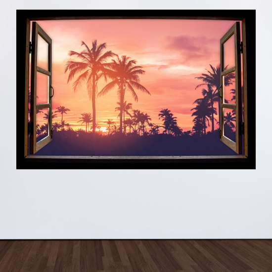 Vinilo Adhesivo Decorativo trampantojo 3D - Palmeras