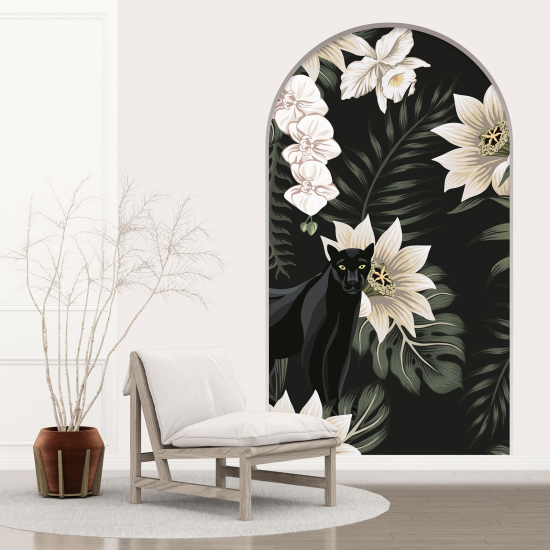 Vinilo Adhesivo Decorativo trampantojo 3D - Pantera negra