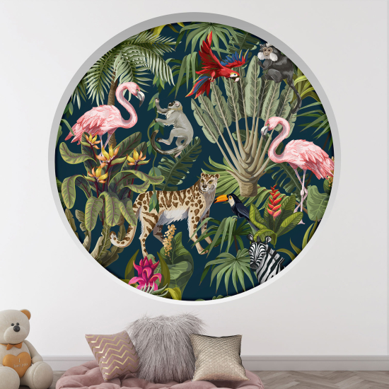 Vinilo Adhesivo Decorativo trampantojo 3D para niños - Infantil - Animales