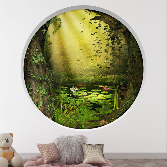 Vinilo Adhesivo Decorativo trampantojo 3D para niños - Infantil - Bosque