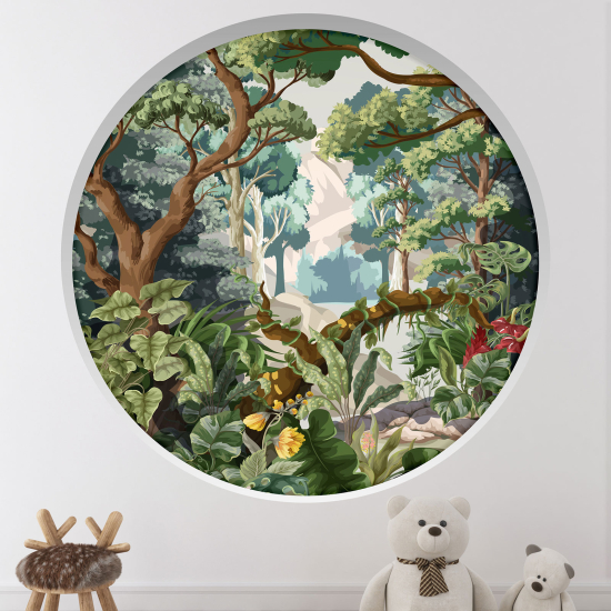 Vinilo Adhesivo Decorativo trampantojo 3D para niños - Infantil - Bosque