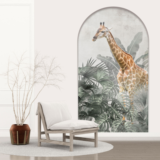 Vinilo Adhesivo Decorativo trampantojo 3D para niños - Infantil - Bóveda - Jirafa