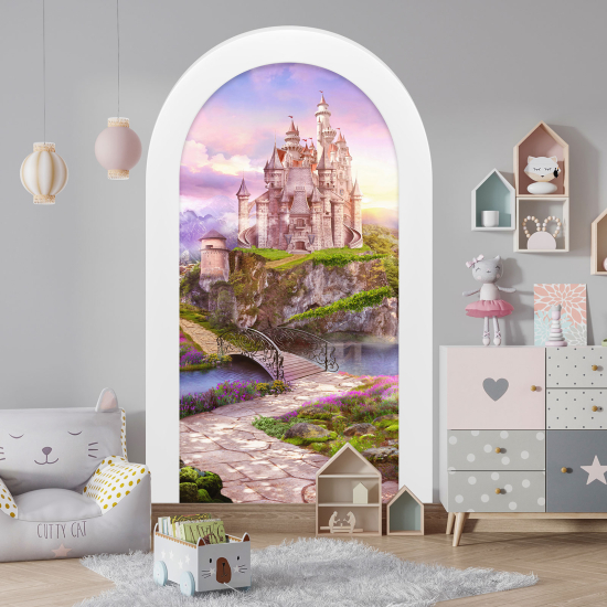 Vinilo Adhesivo Decorativo trampantojo 3D para niños - Infantil - Castillo
