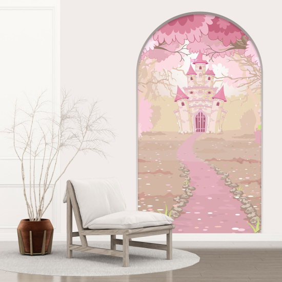 Vinilo Adhesivo Decorativo trampantojo 3D para niños - Infantil - Castillo
