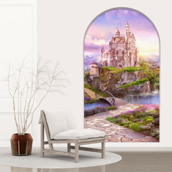 Vinilo Adhesivo Decorativo trampantojo 3D para niños - Infantil - Castillo