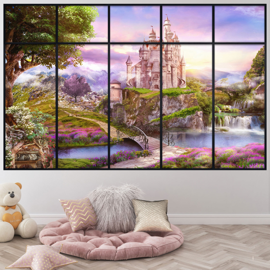 Vinilo Adhesivo Decorativo trampantojo 3D para niños - Infantil - Castillo encantado