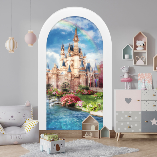 Vinilo Adhesivo Decorativo trampantojo 3D para niños - Infantil - Castillo Encantado