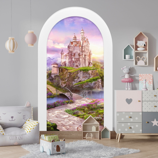 Vinilo Adhesivo Decorativo trampantojo 3D para niños - Infantil - Castillo Encantado