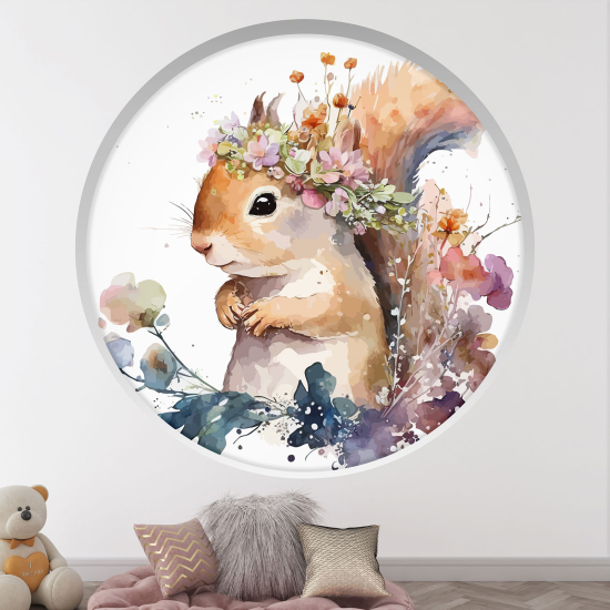 Vinilo Adhesivo Decorativo trampantojo 3D para niños - Infantil - Conejo