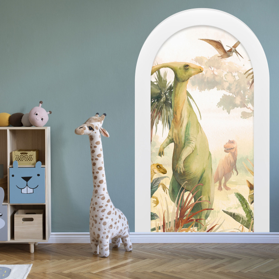 Vinilo Adhesivo Decorativo trampantojo 3D para niños - Infantil - Dinosaurios