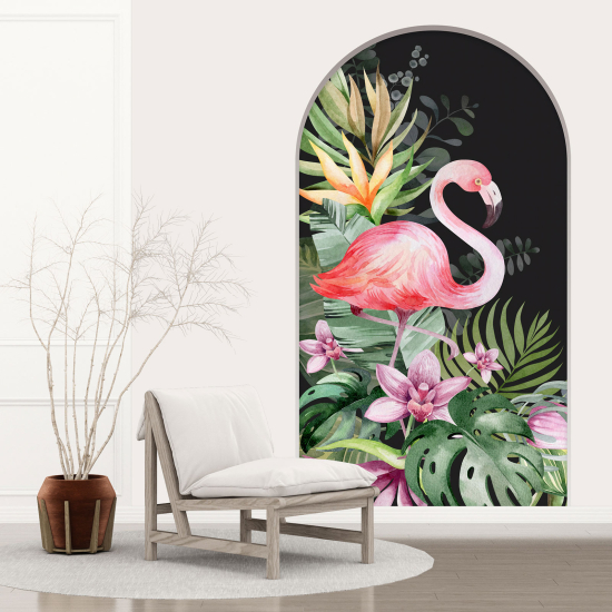 Vinilo Adhesivo Decorativo trampantojo 3D para niños - Infantil - Flamenco Rosa