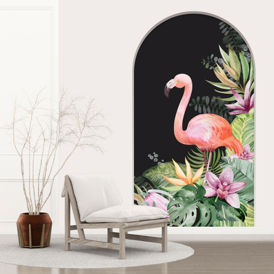 Vinilo Adhesivo Decorativo trampantojo 3D para niños - Infantil - Flamenco Rosa