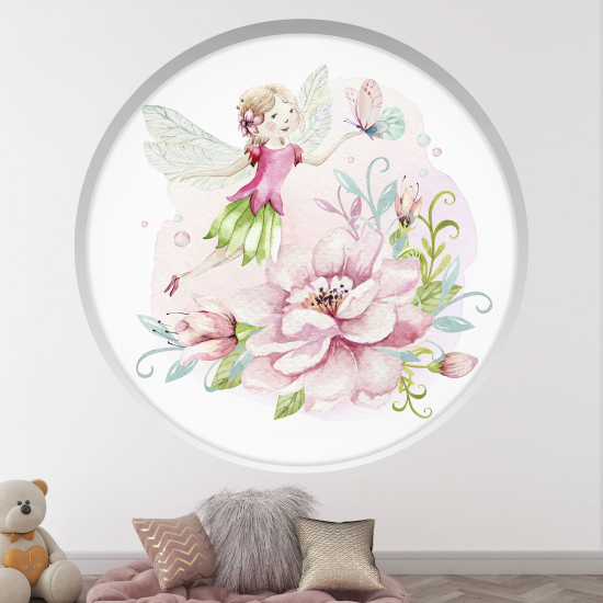Vinilo Adhesivo Decorativo trampantojo 3D para niños - Infantil - Hada