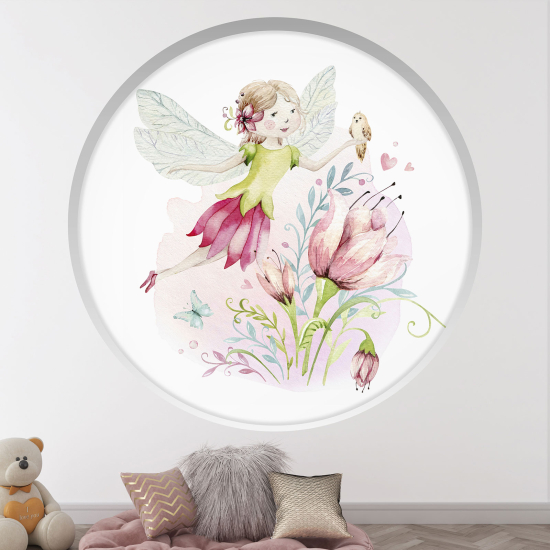 Vinilo Adhesivo Decorativo trampantojo 3D para niños - Infantil - Hada