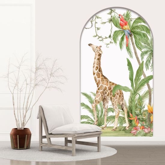 Vinilo Adhesivo Decorativo trampantojo 3D para niños - Infantil - Jirafa