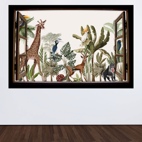 Vinilo Adhesivo Decorativo trampantojo 3D para niños - Infantil - Jungla