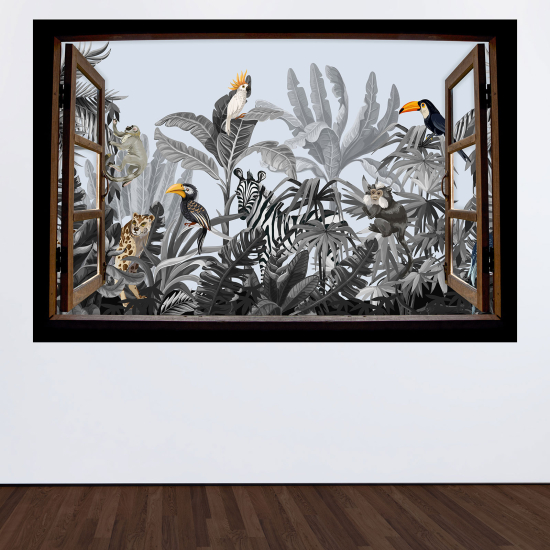 Vinilo Adhesivo Decorativo trampantojo 3D para niños - Infantil - Jungla