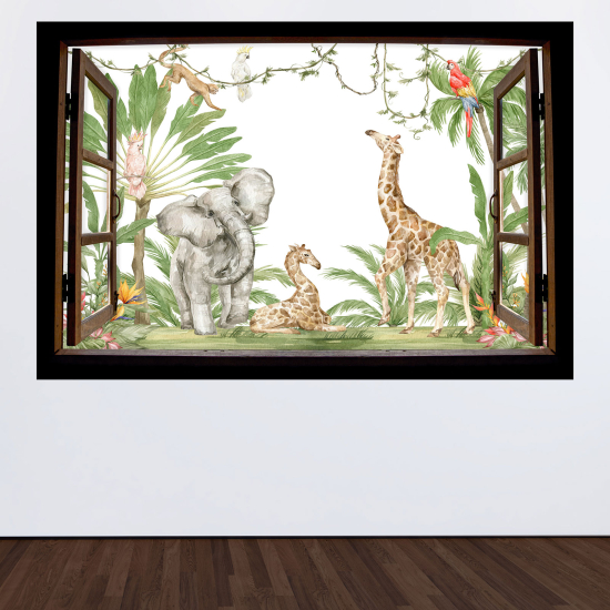 Vinilo Adhesivo Decorativo trampantojo 3D para niños - Infantil - Jungla