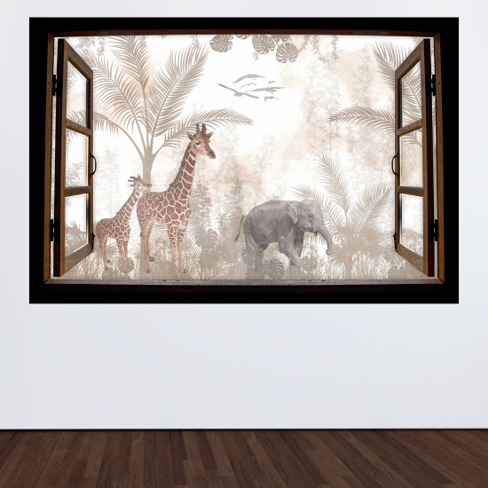 Vinilo Adhesivo Decorativo trampantojo 3D para niños - Infantil - Jungla